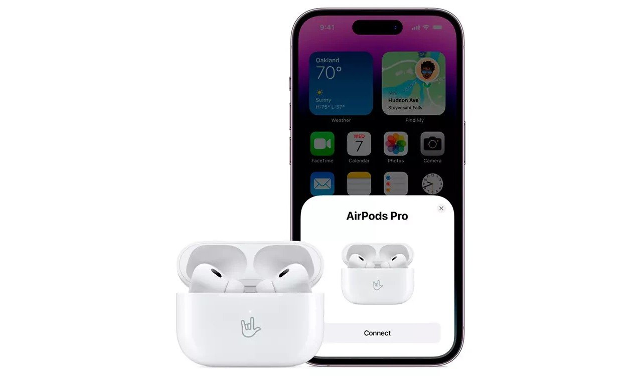 AirPods Pro 2 headphones feature Apple Adaptive Audio noise-canceling technology