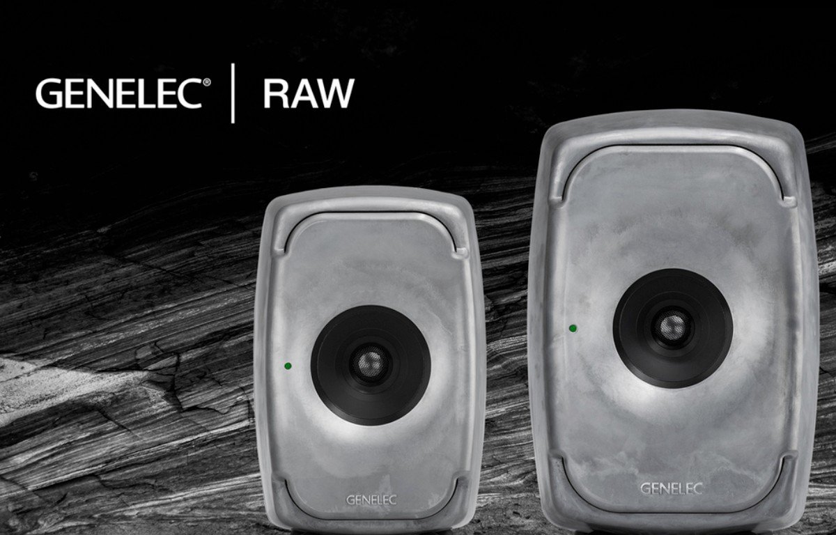 Genelec 8331 and 8341 coaxial monitors in RAW finish