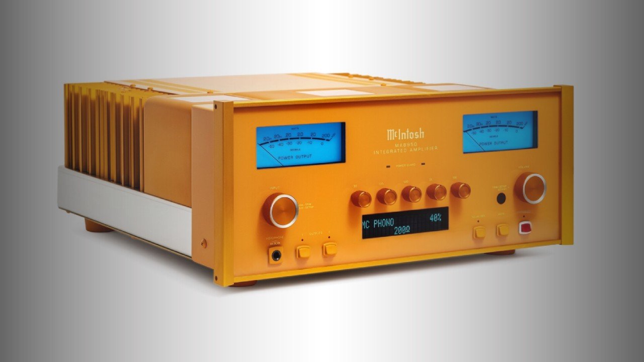 McIntosh MA8950 painted orange by Virgil Abloh