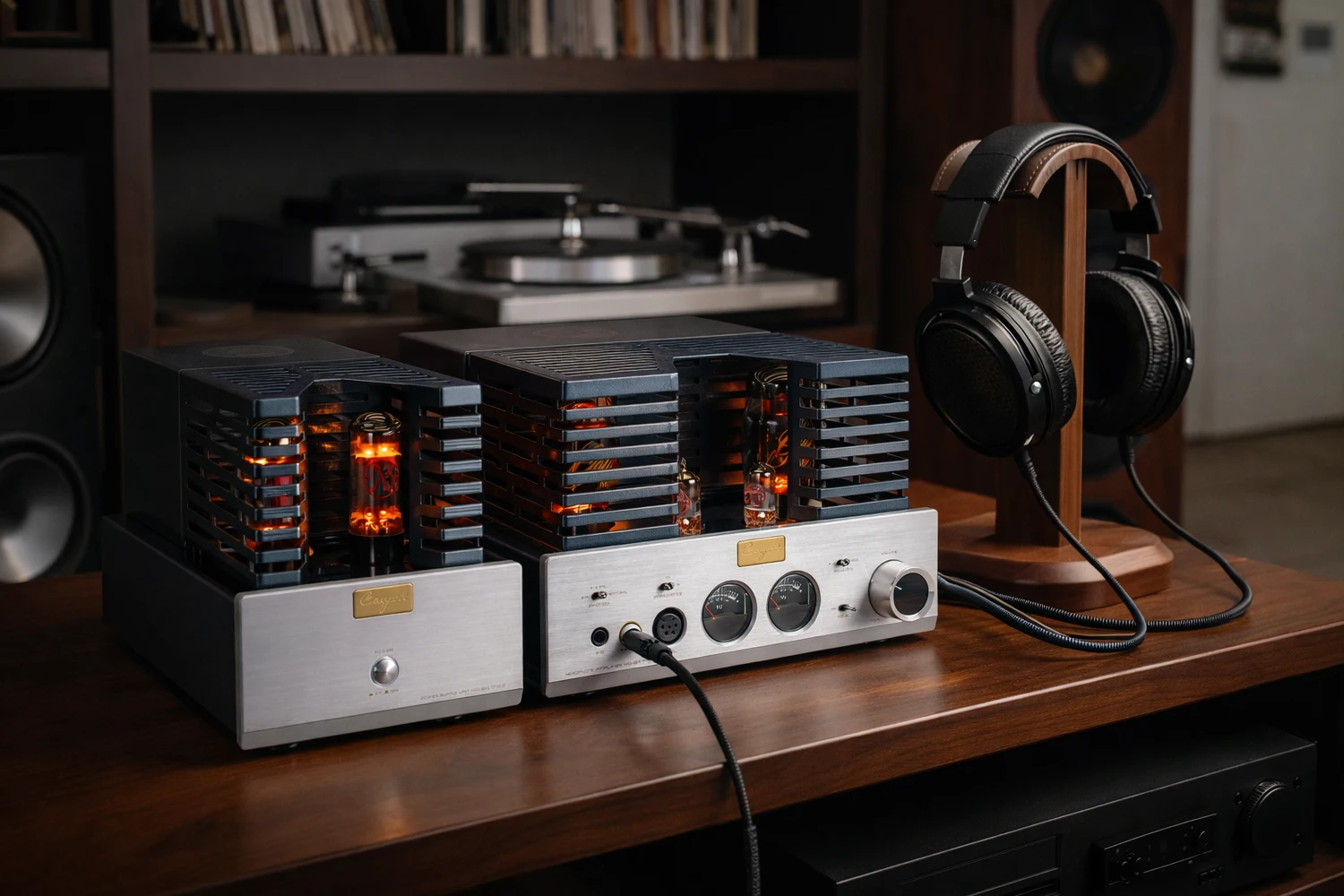 Cayin HA-6A Mk2 is a pure Class A tube headphone amplifier with separate tube power supply, balanced & unbalanced outputs, KT88 triode/ultralinear modes, and up to 4.5 W per channel for demanding headphones.