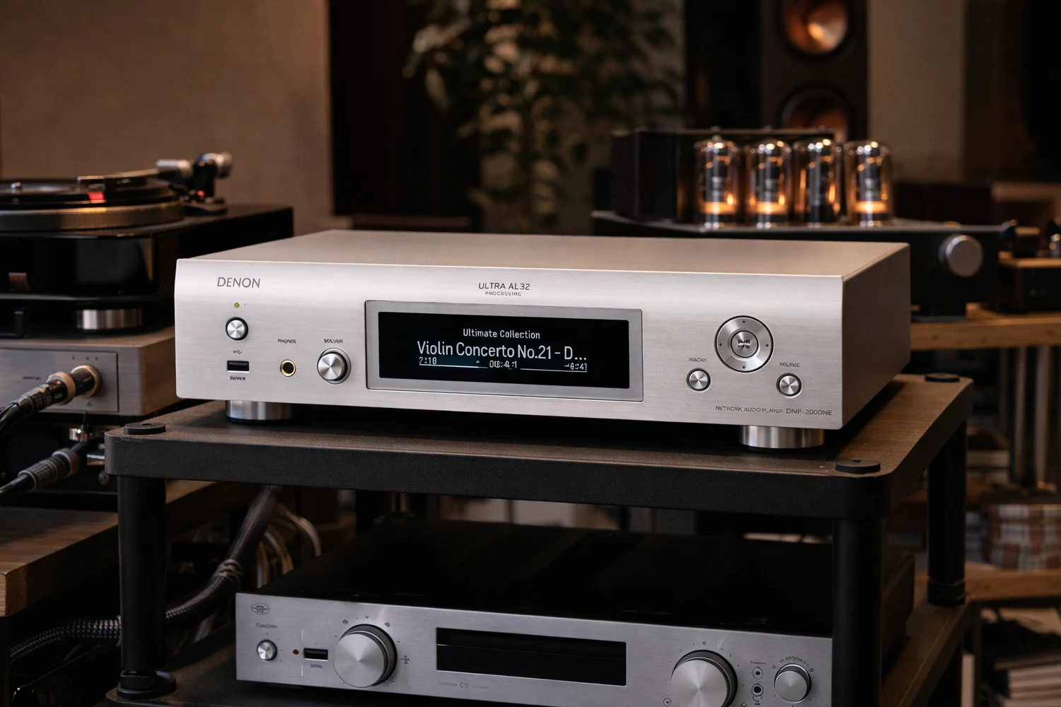 The Denon DNP-2000NE delivers high-resolution streaming, advanced 32-bit processing, and clean TV audio via HDMI ARC.
