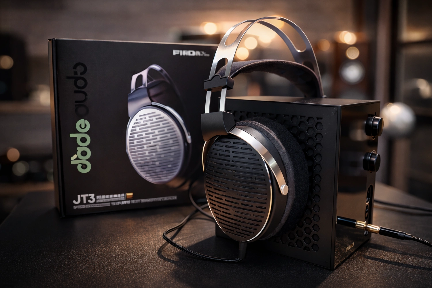 The FiiO JT3 combines an open-back design, 50 mm PEK/PU composite driver, N52 magnets, and tuning aimed at affordable hi-fi listening.